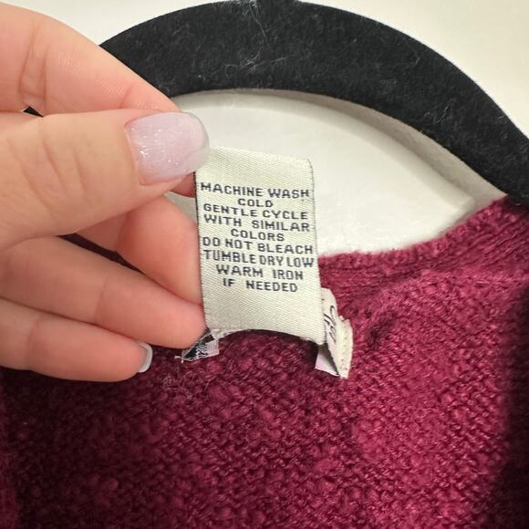 Classic Elements Cotton blend floral embroidered‎ button up sweater vest - Picture 5 of 6